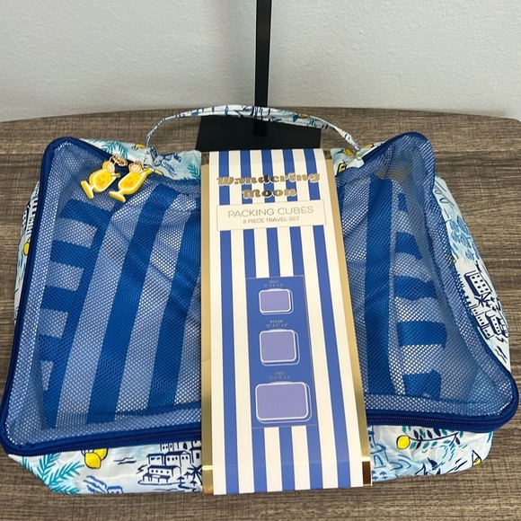 Wandering Moon | 🍋 Lemon Cocktail Travel Pouches & Packing Cube 7 piece Set - Picture 4 of 14